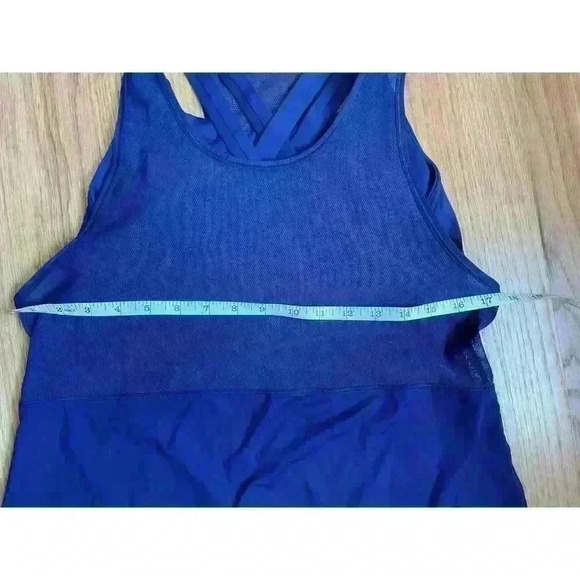 Lululemon Athletica Fast as Light 2 in 1 Athletic Tank Sports Bra Blue Size M - Picture 5 of 7